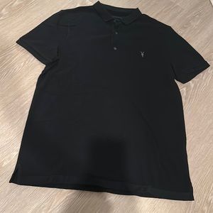 Men’s black all saints polo